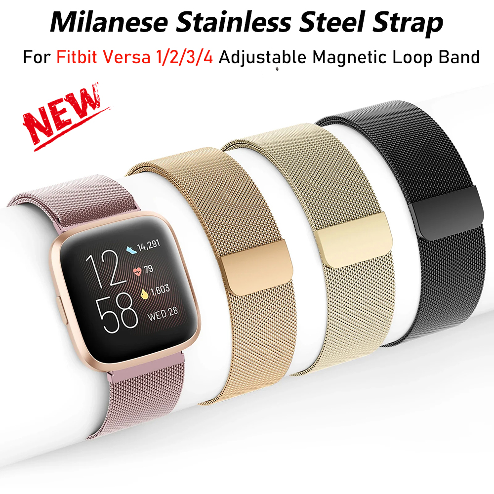 Milanese Strap for Fitbit Vers - Milanese Loop Magnetic reseña y precio