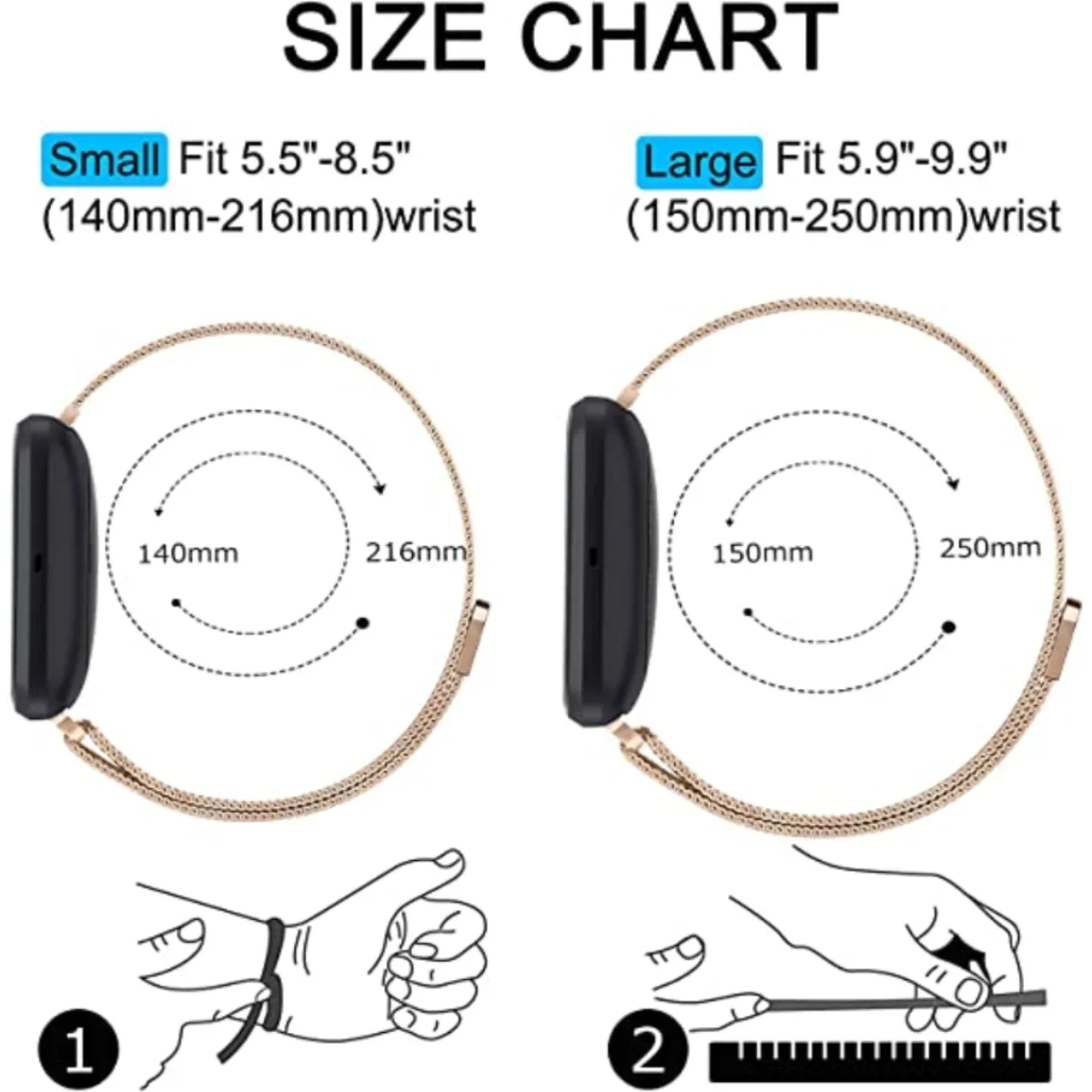 Milanese Strap for Fitbit Vers - Milanese Loop Magnetic reseña y precio