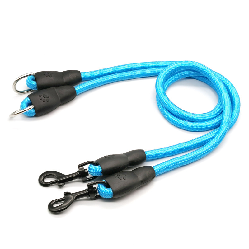 Dog Leash Double Leashes for D - Leather Strap Quick Release reseña y precio