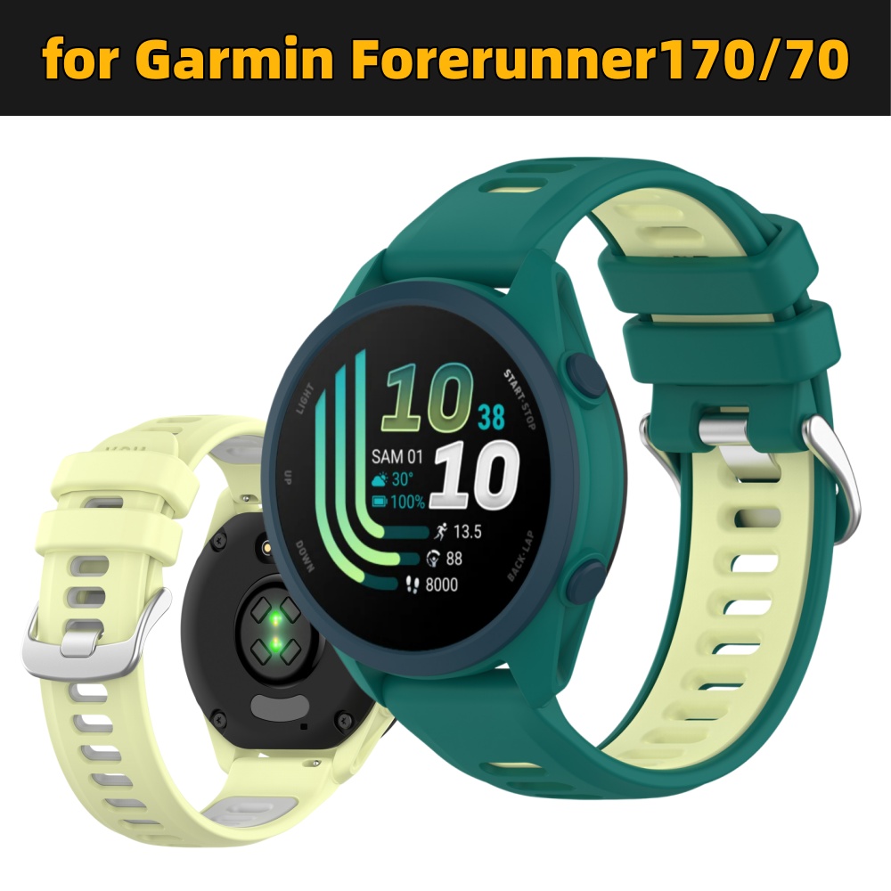Dual-Color Silicone Sport Watc - Silicone Watch Band 22Mm reseña y precio