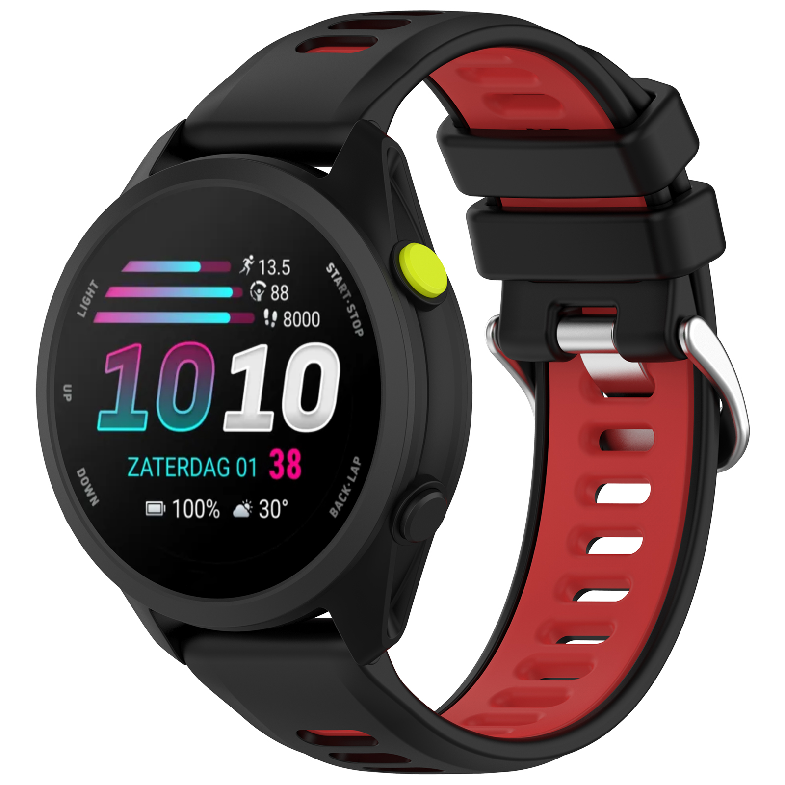 Dual-Color Silicone Sport Watc - Silicone Watch Band 22Mm reseña y precio
