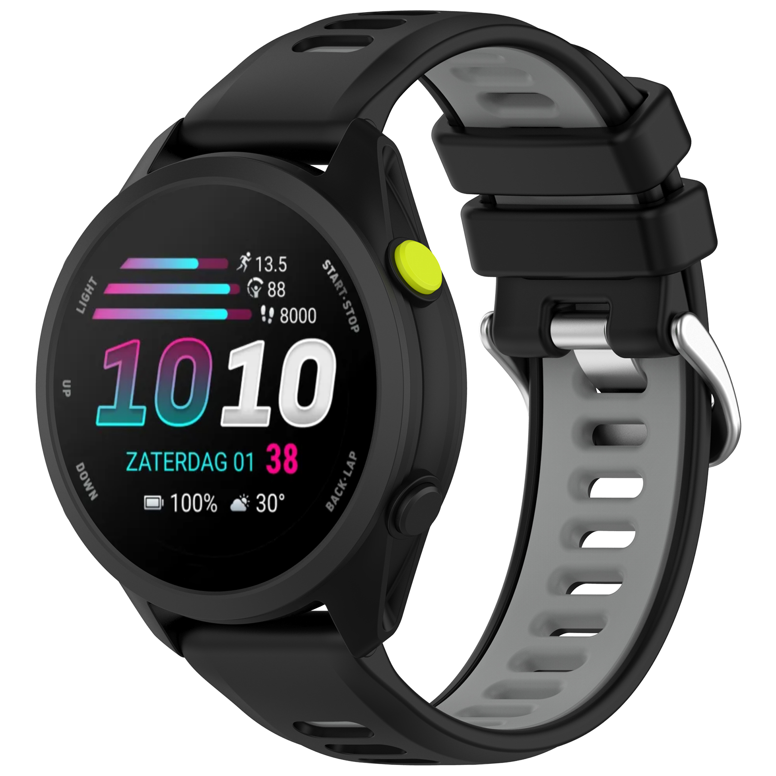 Dual-Color Silicone Sport Watc - Silicone Watch Band 22Mm reseña y precio