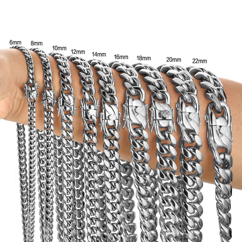 316L Stainless Steel Miami Cur - Butterfly Clasp Deployant reseña y precio