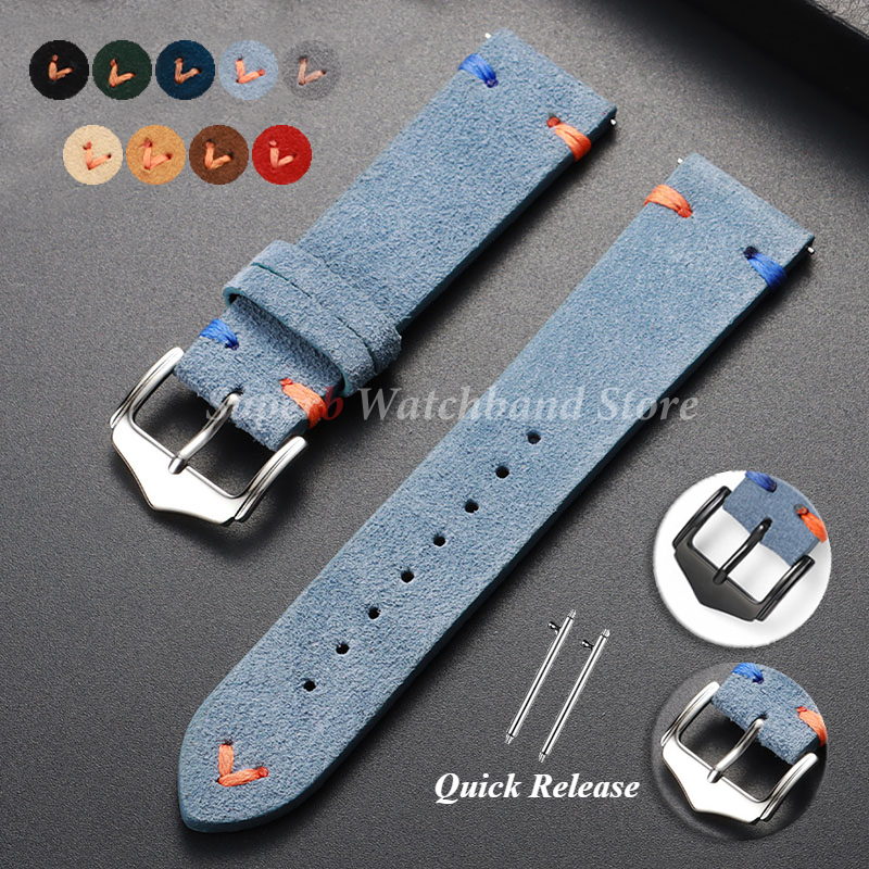 Suede Leather Watch Strap 18mm - Suede Strap Watch reseña y precio
