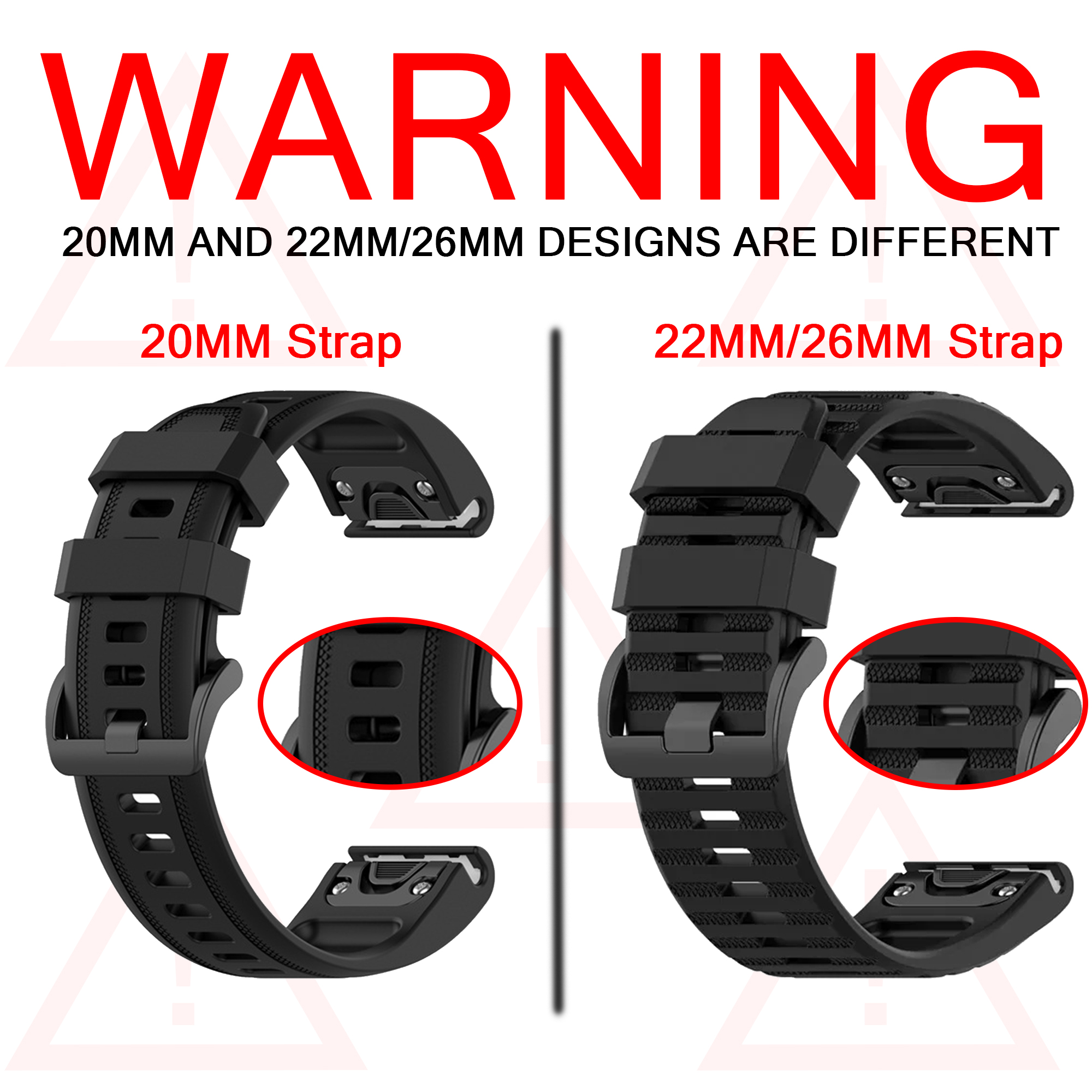 QuickFit 26mm 20mm 22mm Watchb - Silicone Watch Band 22Mm reseña y precio