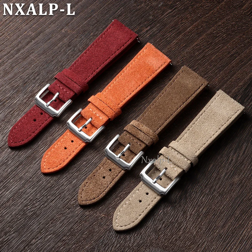 Durable Suede Cowhide Watch St - Suede Strap Watch reseña y precio