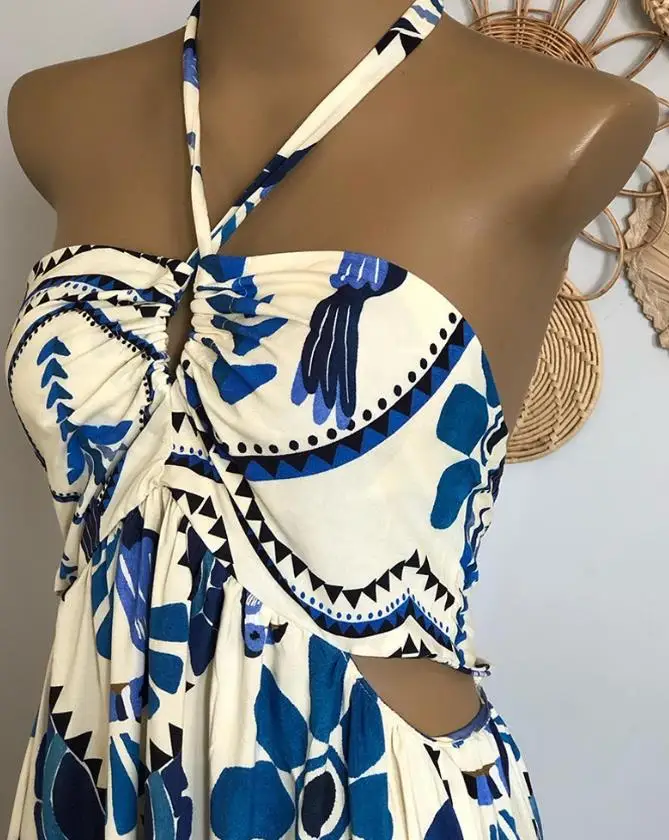 Summer Dress Woman  Vintage Tr - Tropic Strap Vintage reseña y precio