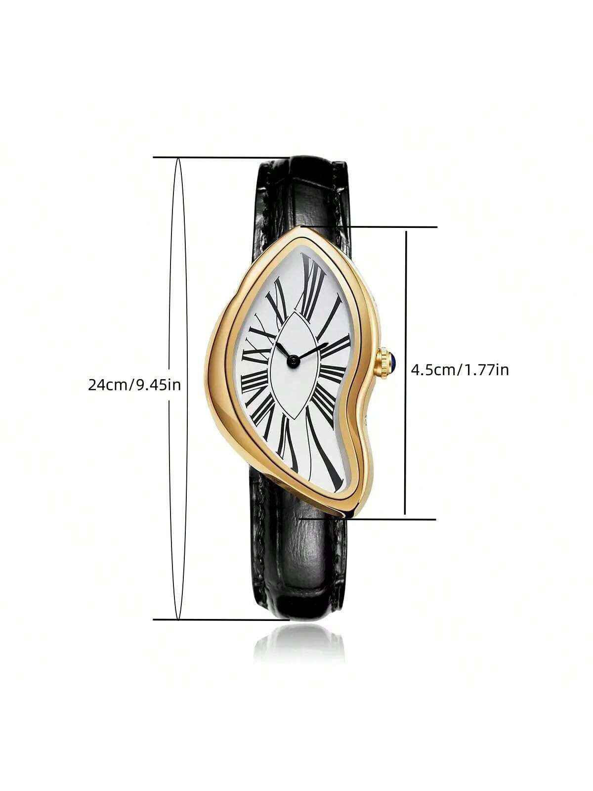 Creative Melt Luxury Watch for - Leather Watch Band Men reseña y precio