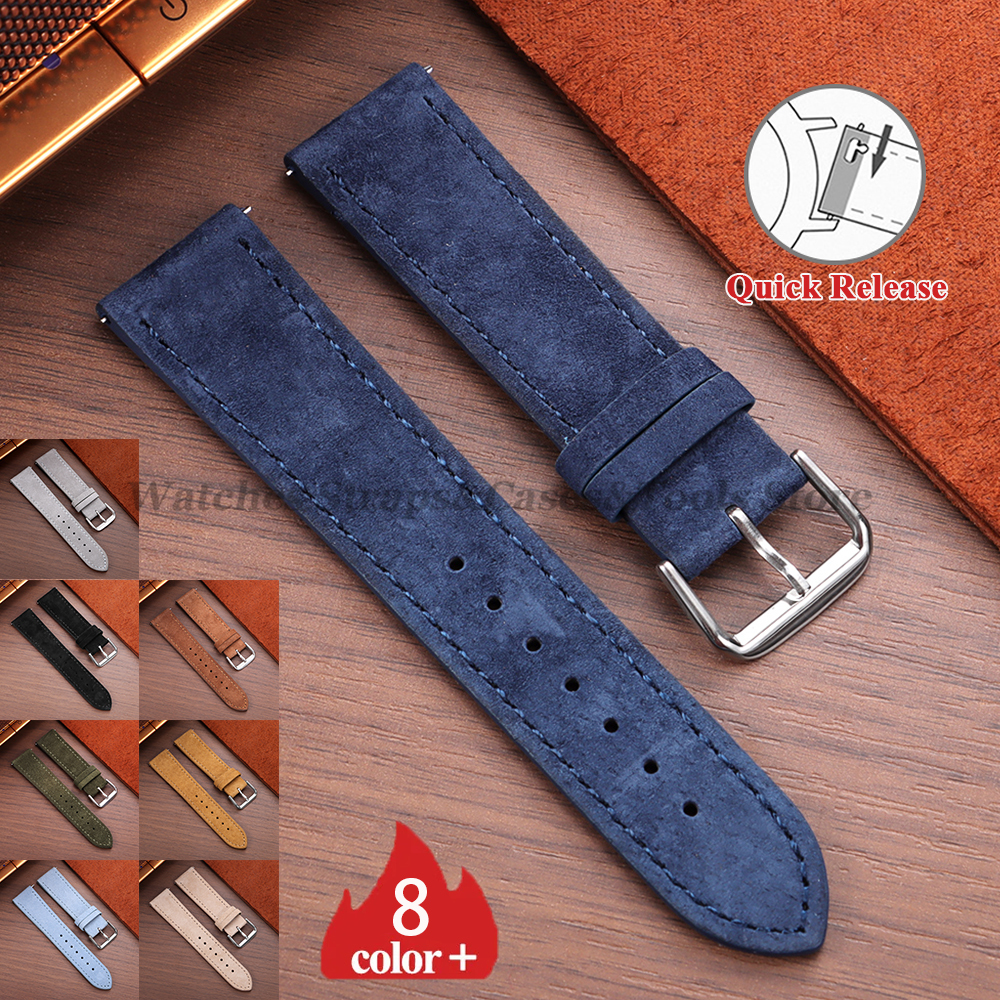 Vintage Suede Cowhide Watch St - Suede Strap Watch reseña y precio