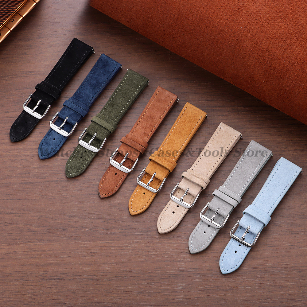 Vintage Suede Cowhide Watch St - Suede Strap Watch reseña y precio