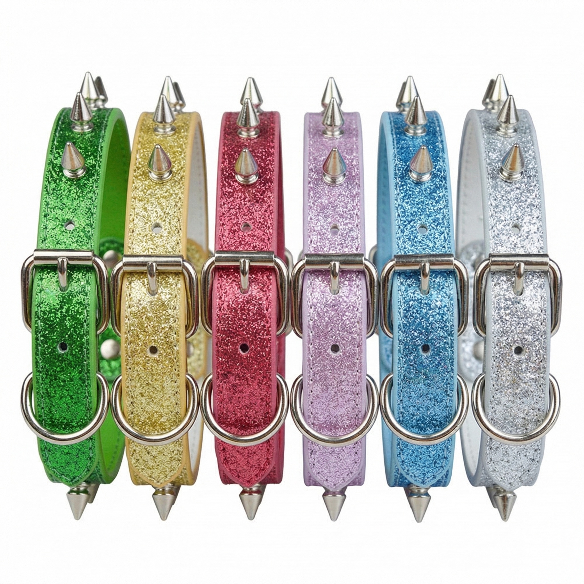 Punk Style Rivet Pet Collar Le - Leather Strap Quick Release reseña y precio