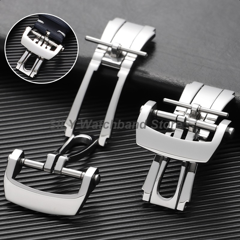 Stainless Steel Deployment But - Butterfly Clasp Deployant reseña y precio