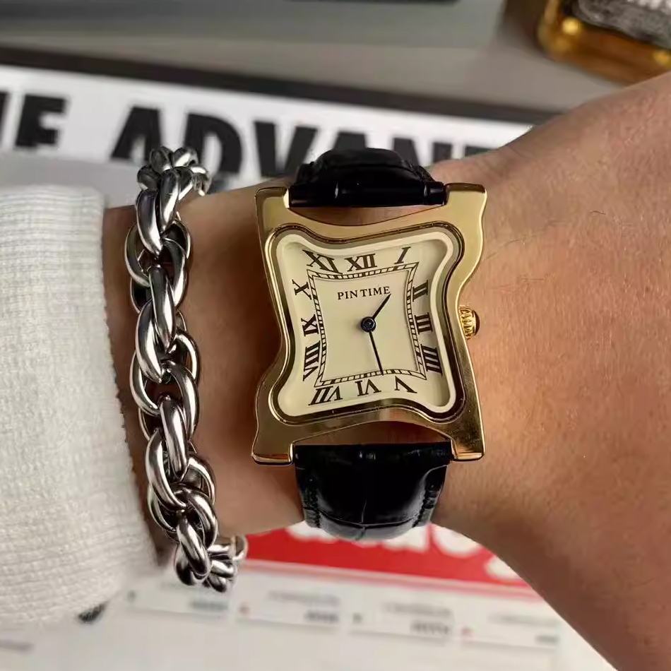 Surrealist Art Melting Clock W - Leather Watch Band Men reseña y precio