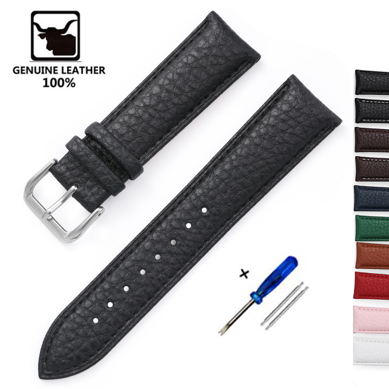 Litchi Pattern Soft Leather Wa - Suede Strap Watch reseña y precio