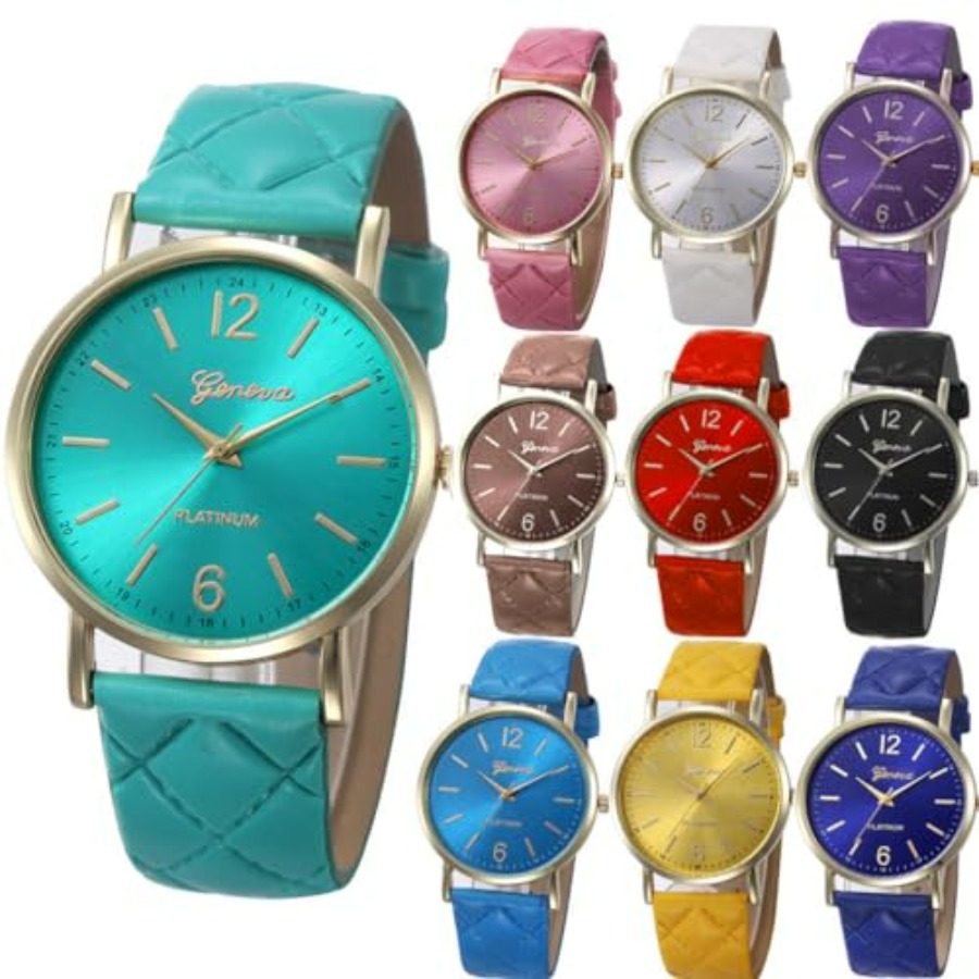 10 Pack Women Men Unisex Plati - Leather Watch Band Men reseña y precio