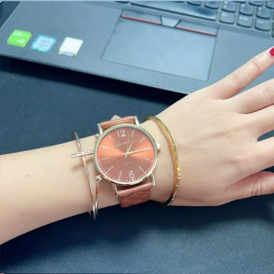 10 Pack Women Men Unisex Plati - Leather Watch Band Men reseña y precio