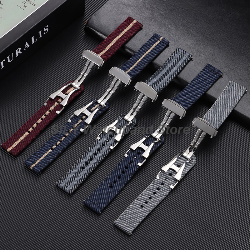 Woven Canvas Fabric Watch Band - Canvas Strap Watch reseña y precio