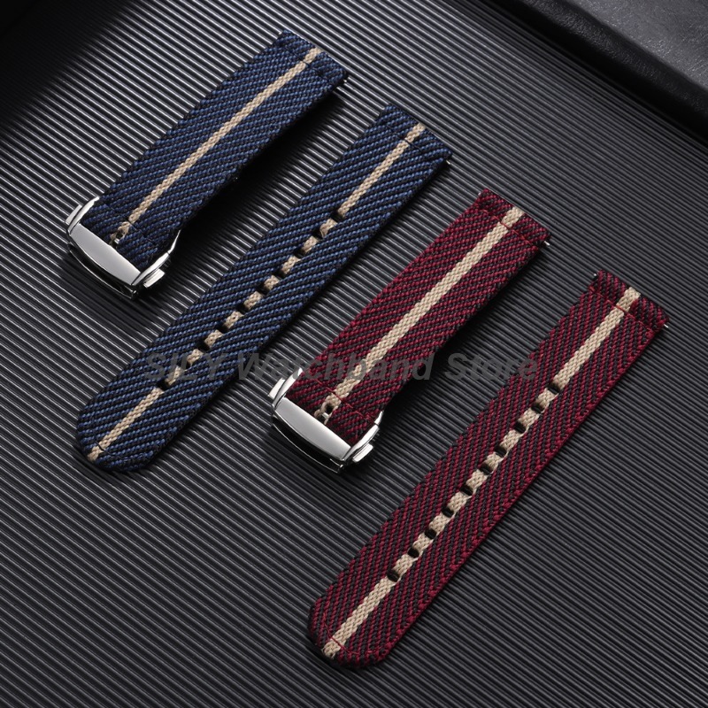 Woven Canvas Fabric Watch Band - Canvas Strap Watch reseña y precio