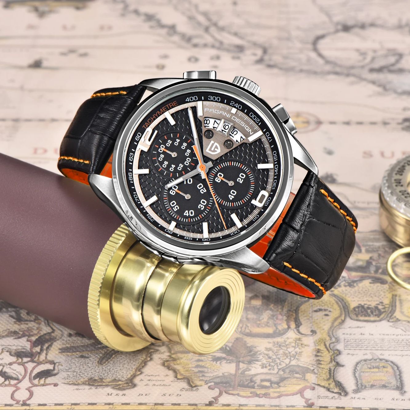 Pagani PD3306 Mens Quartz Watc - Leather Watch Band Men reseña y precio