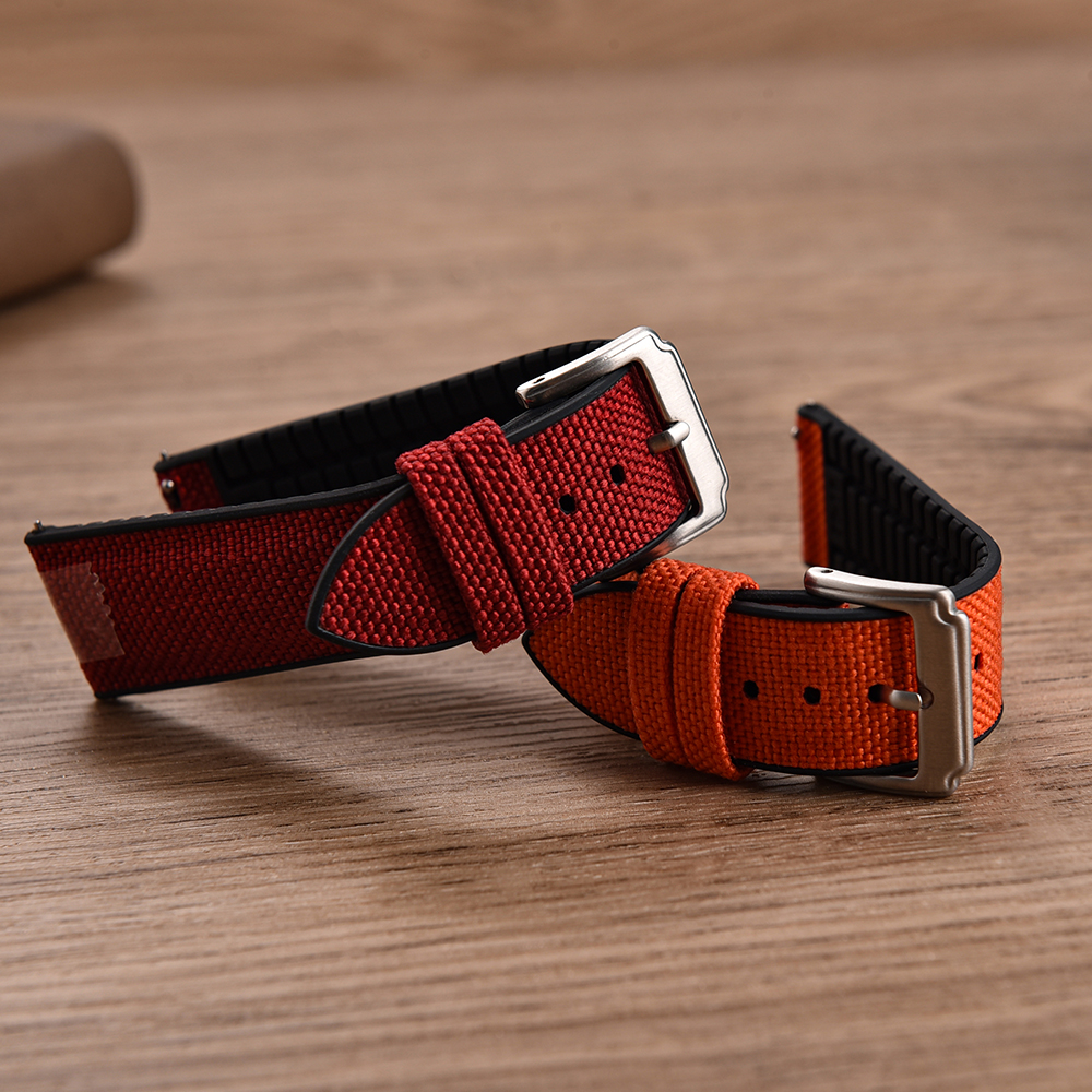 New Design Sailcloth Rubber St - Canvas Strap Watch reseña y precio