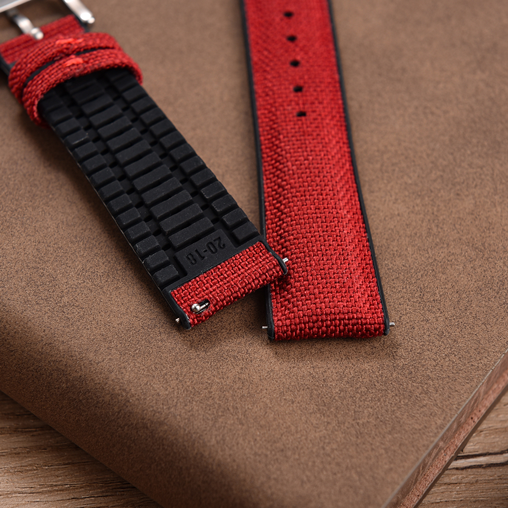 New Design Sailcloth Rubber St - Canvas Strap Watch reseña y precio