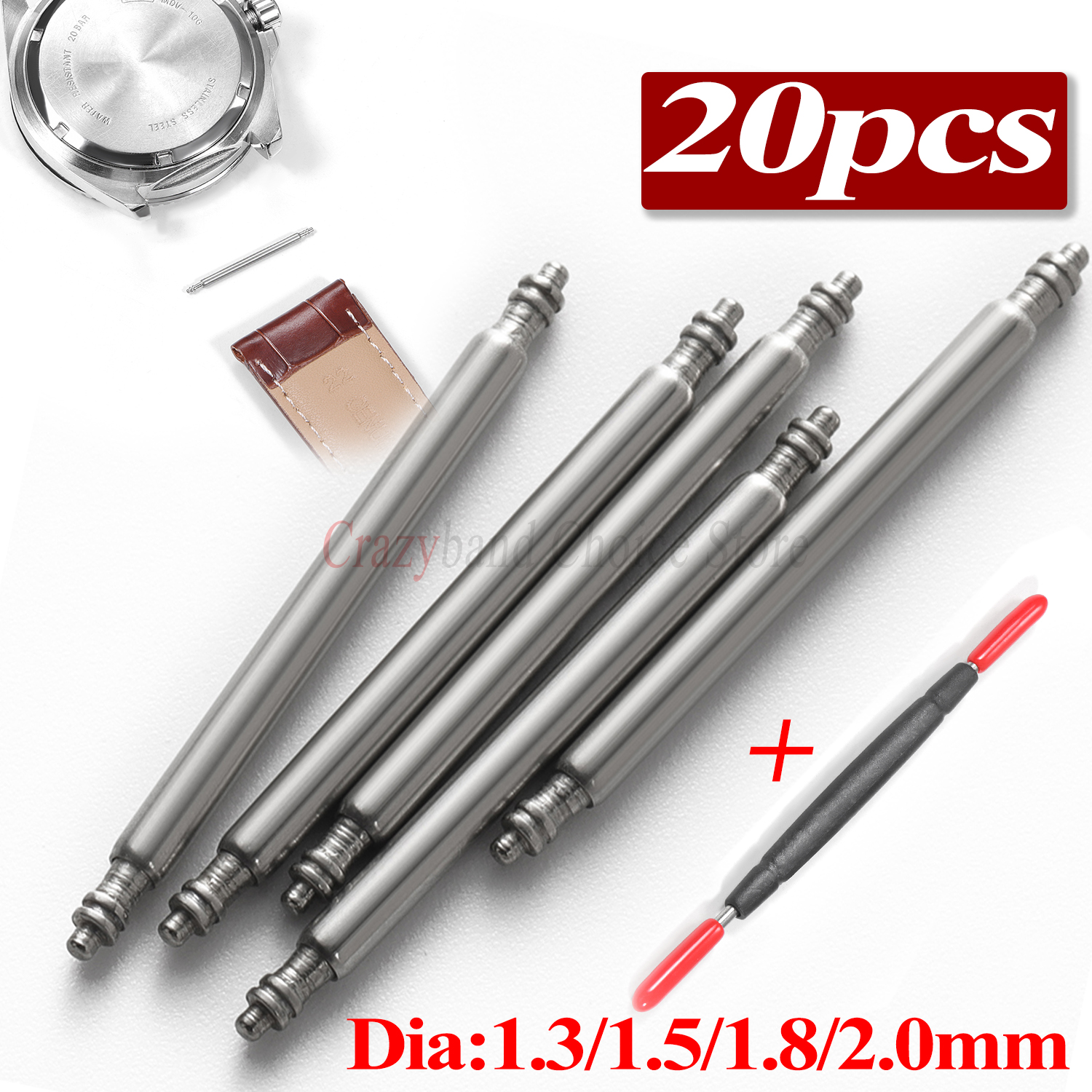 20pcs Metals Watch Band Pins 1 - Spring Bar Tool Set reseña y precio