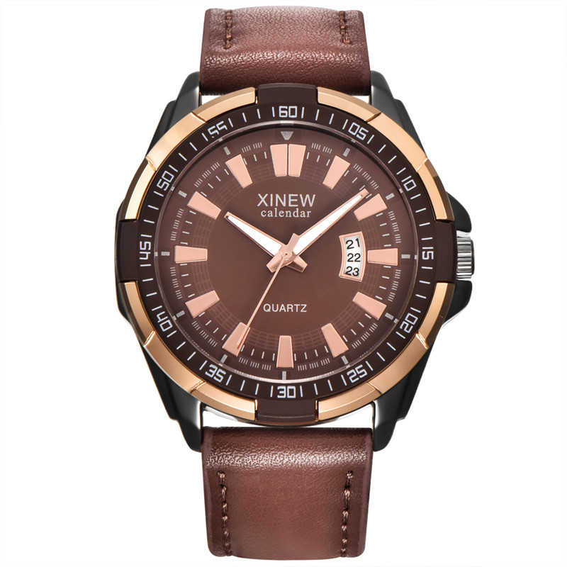 Men XINEW Brand Watches Studen - Leather Watch Band Men reseña y precio