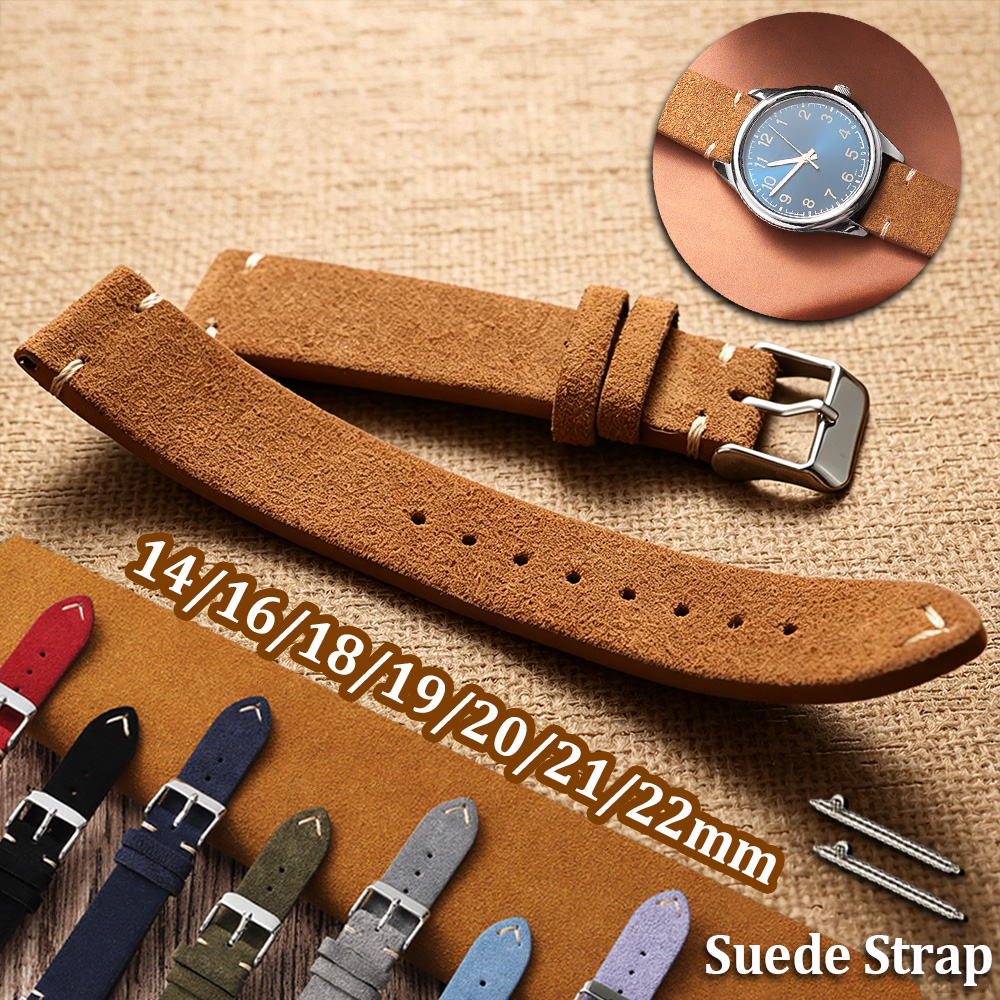 14 16 18 19 20 21 22mm Quick R - Suede Strap Watch reseña y precio