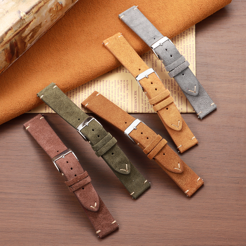 14 16 18 19 20 21 22mm Quick R - Suede Strap Watch reseña y precio