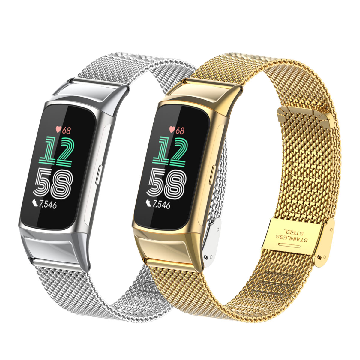Suitable for Fitbit Charge 5/6 - Mesh Strap Metal reseña y precio