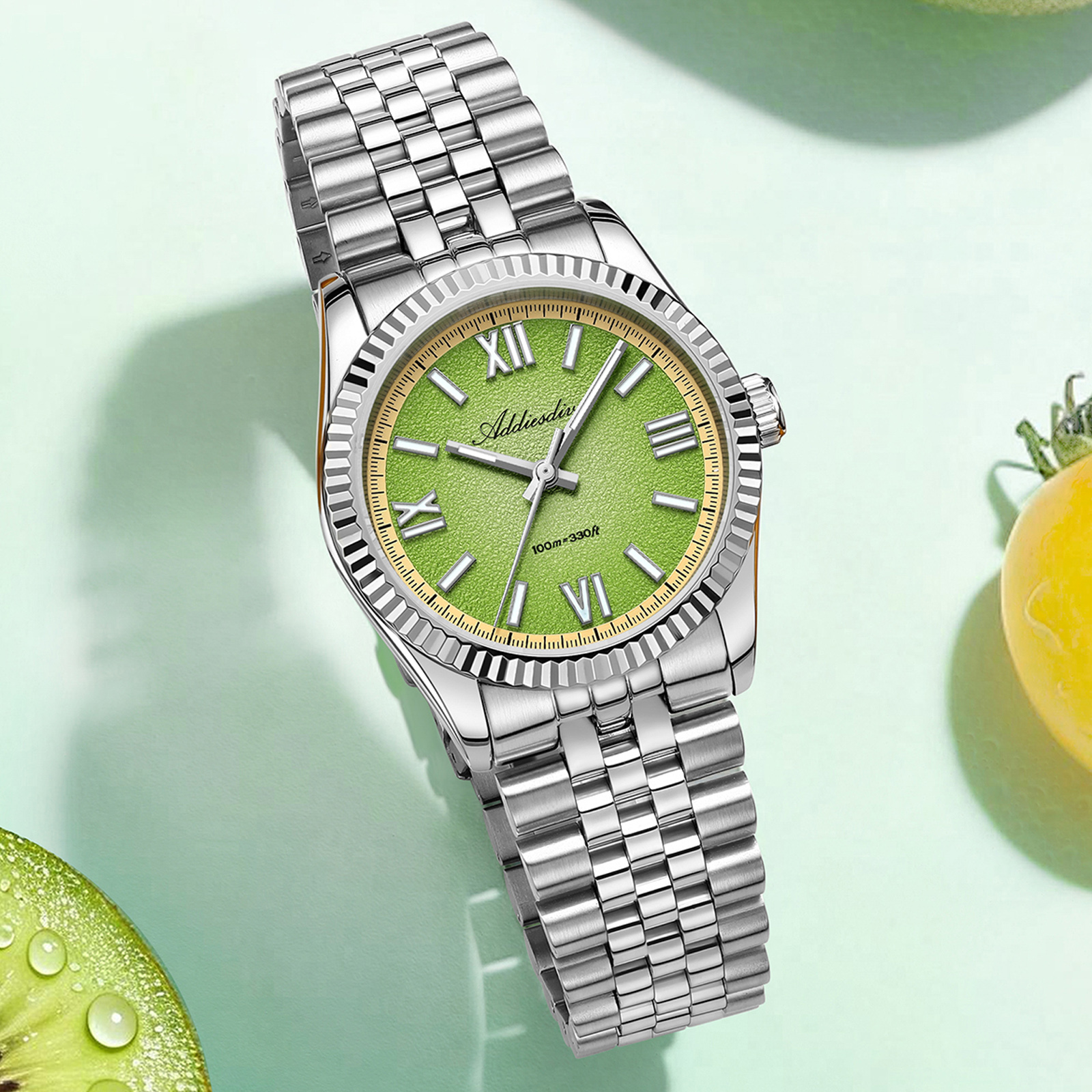 ADDIESDIVE Hight Quality Sapph - Stainless Bracelet Diver reseña y precio