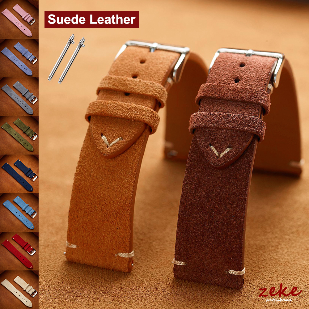 Brown Genuine Leather Watch Ba - Suede Strap Watch reseña y precio