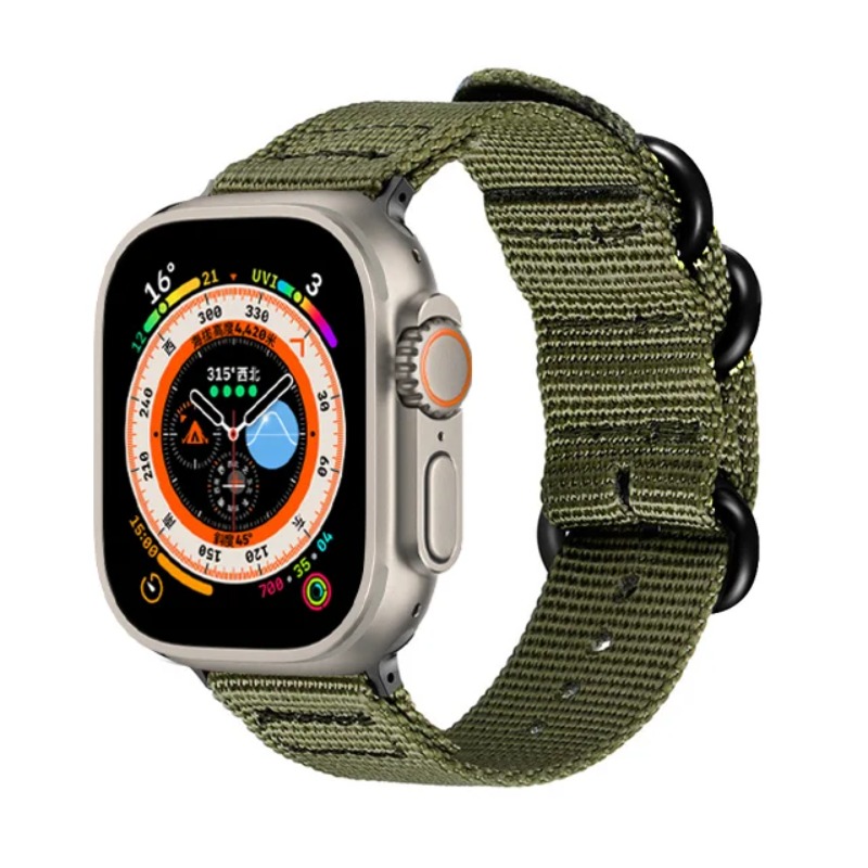 Nylon Canvas Strap For Apple W - Canvas Strap Watch reseña y precio