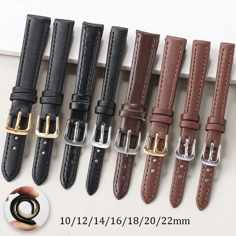 PU Leather Strap 10mm 12mm 14m - Suede Strap Watch reseña y precio