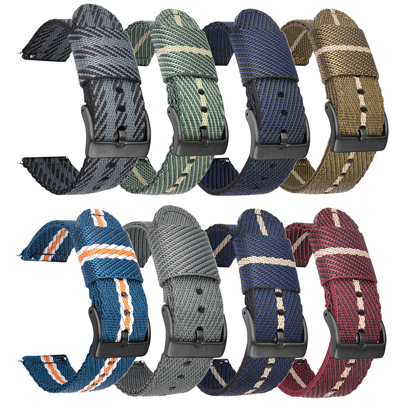 Woven Nylon Strap 18mm 20mm 22 - Nato Strap Nylon reseña y precio