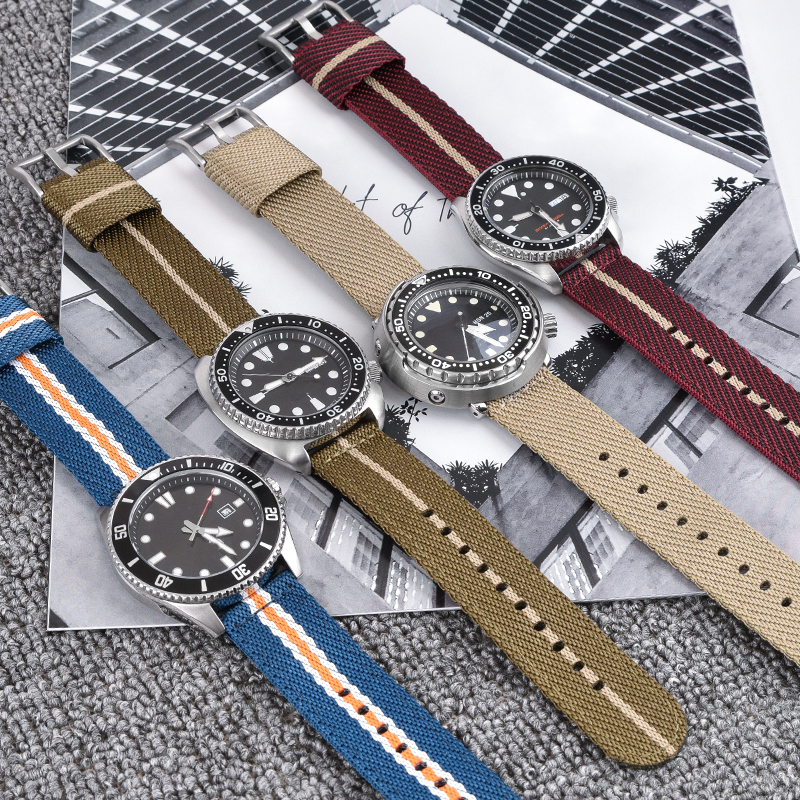Woven Nylon Strap 18mm 20mm 22 - Nato Strap Nylon reseña y precio