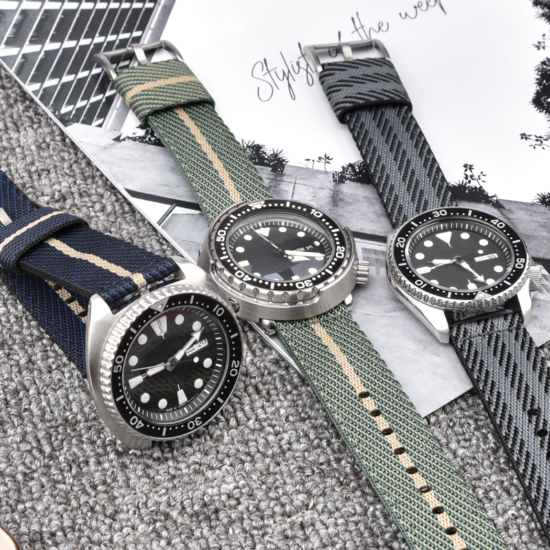 Woven Nylon Strap 18mm 20mm 22 - Nato Strap Nylon reseña y precio