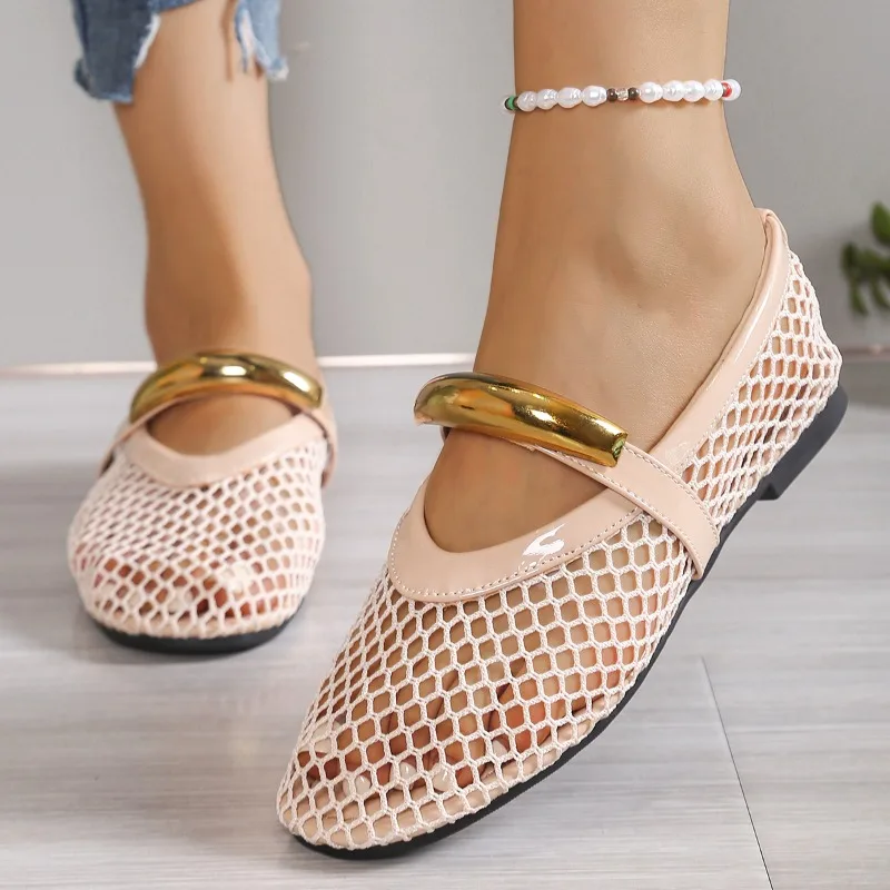 Women's Breathable Summer Roun - Mesh Strap Metal reseña y precio