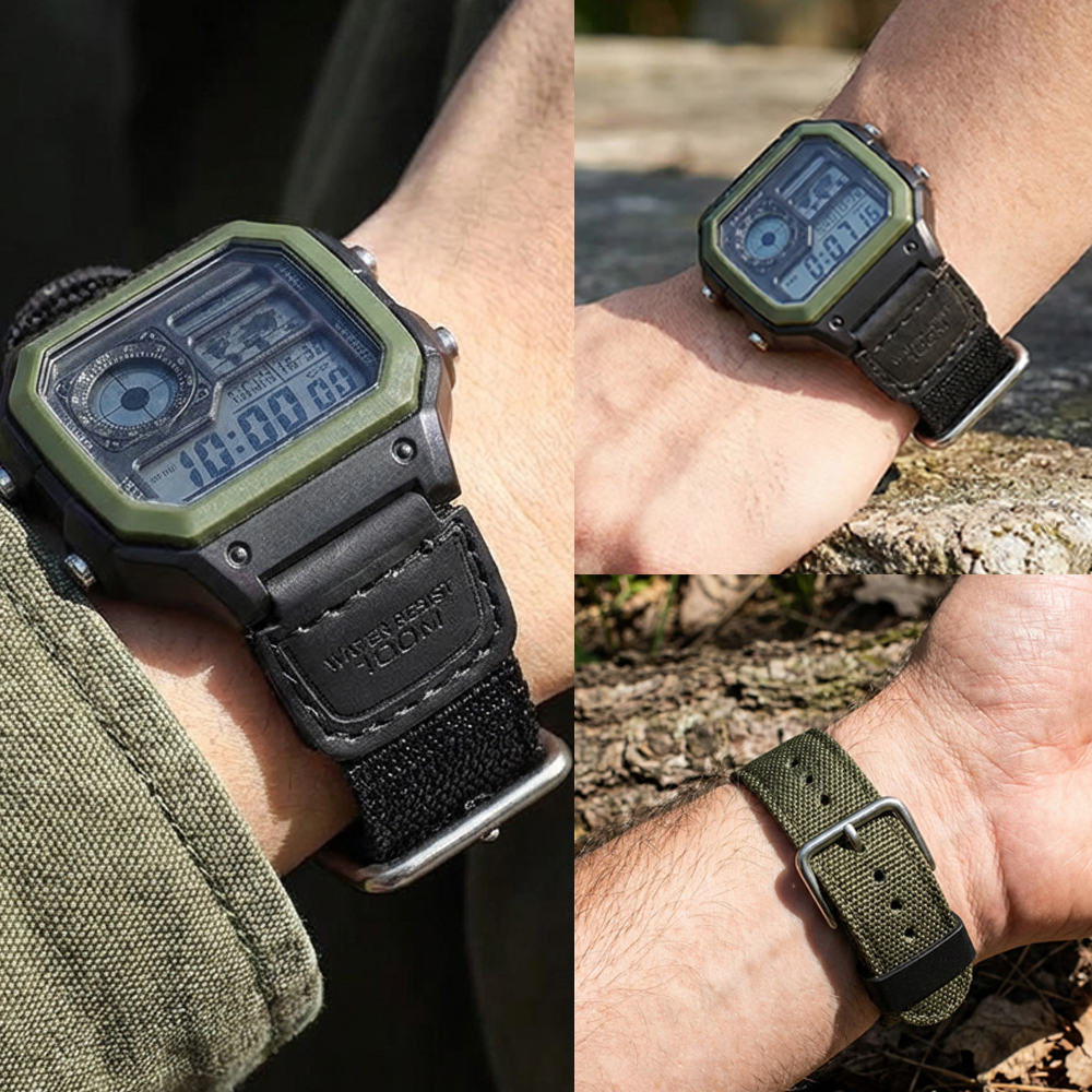 18mm Nylon Strap for Casio AE1 - Canvas Strap Watch reseña y precio
