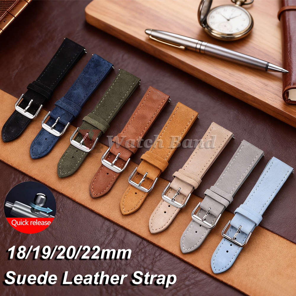 18/19/20/22mm Watch Band Genui - Suede Strap Watch reseña y precio
