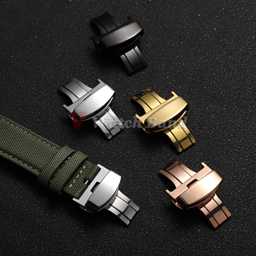 Stainless Steel Clasp Strap fo - Butterfly Clasp Deployant reseña y precio
