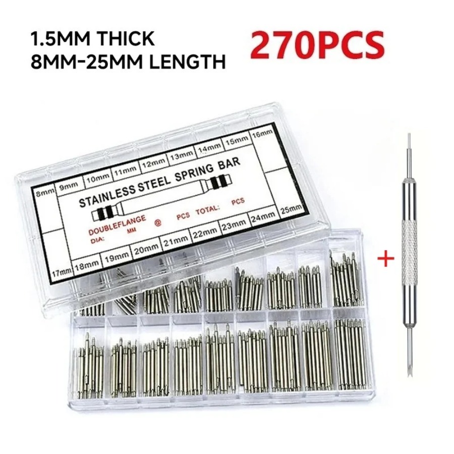 270pcs/Box Strainless Steel Sp - Spring Bar Tool Set reseña y precio