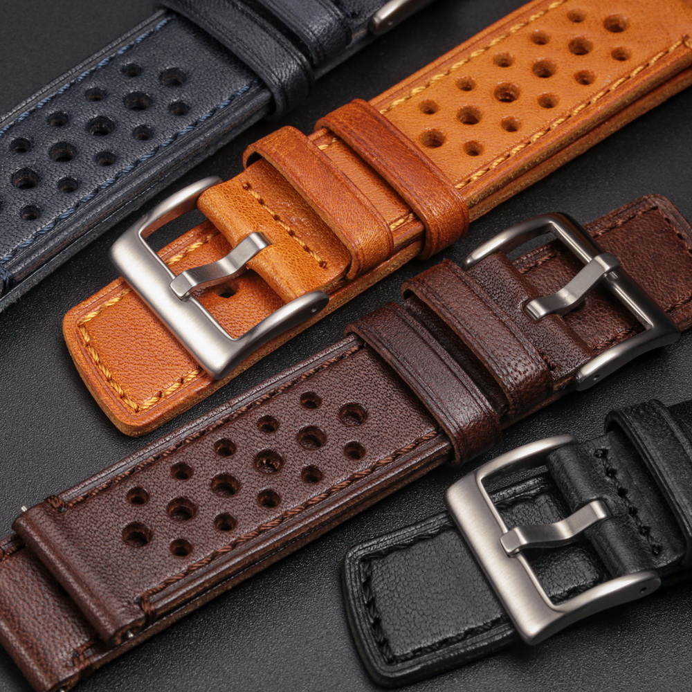 Hemsut Cowhide Watch Band Quic - Leather Strap Quick Release reseña y precio