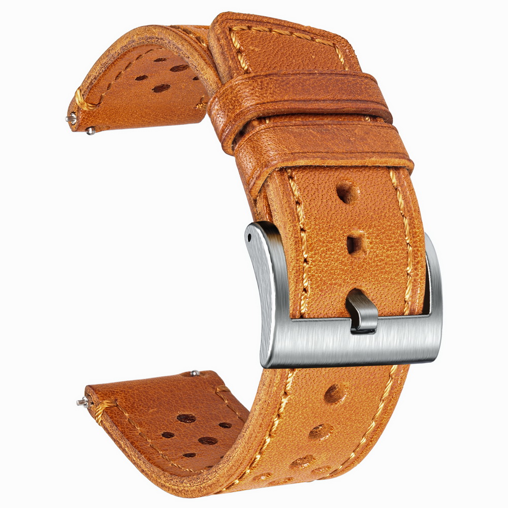 Hemsut Cowhide Watch Band Quic - Leather Strap Quick Release reseña y precio