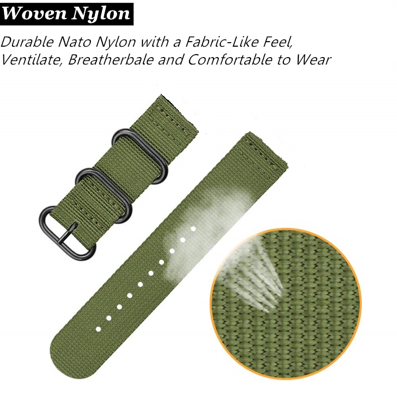 20mm 22 mm Canvas Sport Nylon  - Canvas Strap Watch reseña y precio