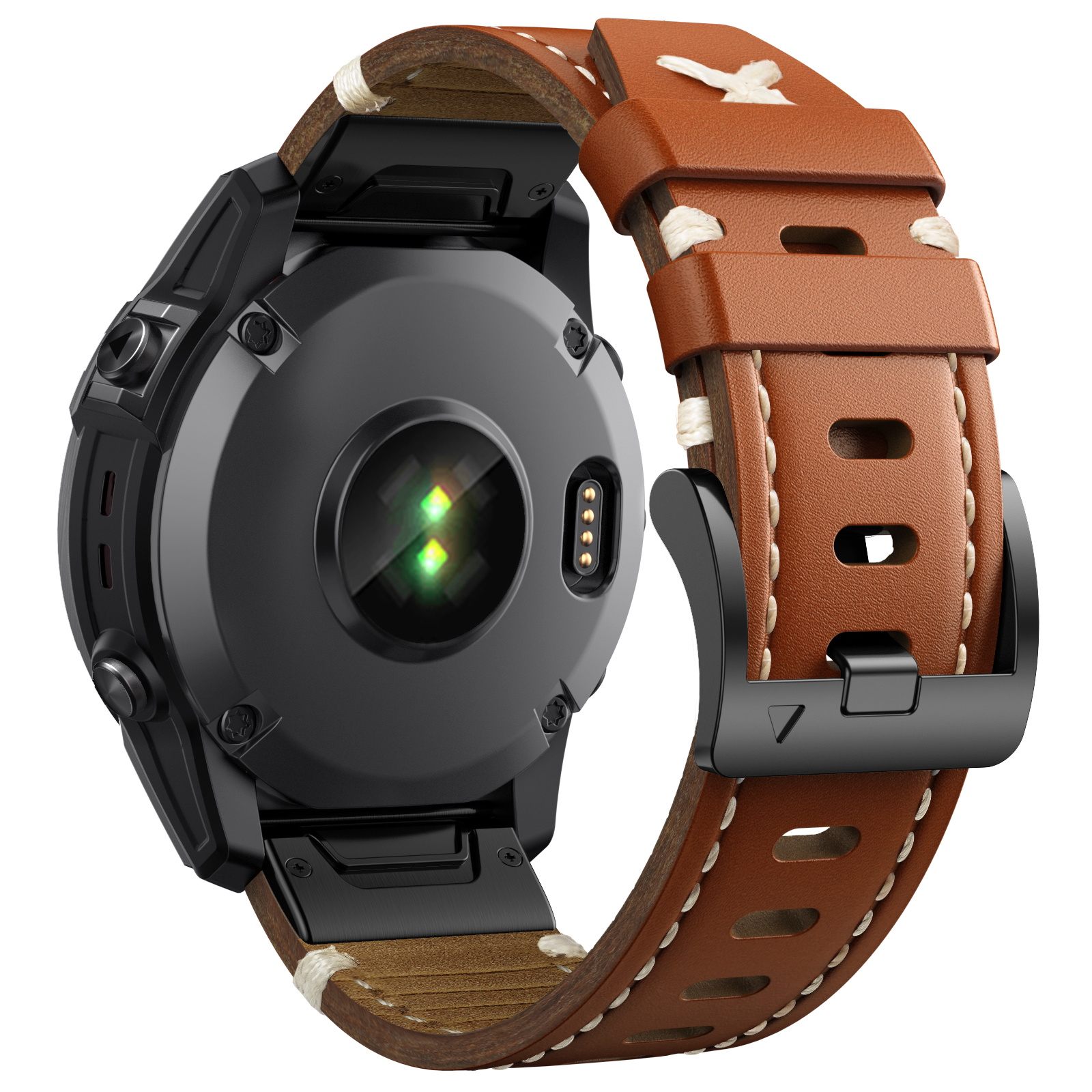 22 26mm Genuine Leather Strap  - Leather Strap Quick Release reseña y precio
