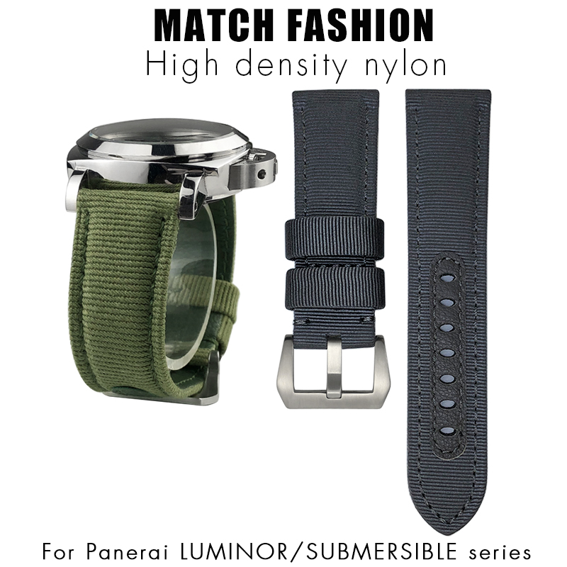 for Panerai 24mm New Nylon Wat - Canvas Strap Watch reseña y precio