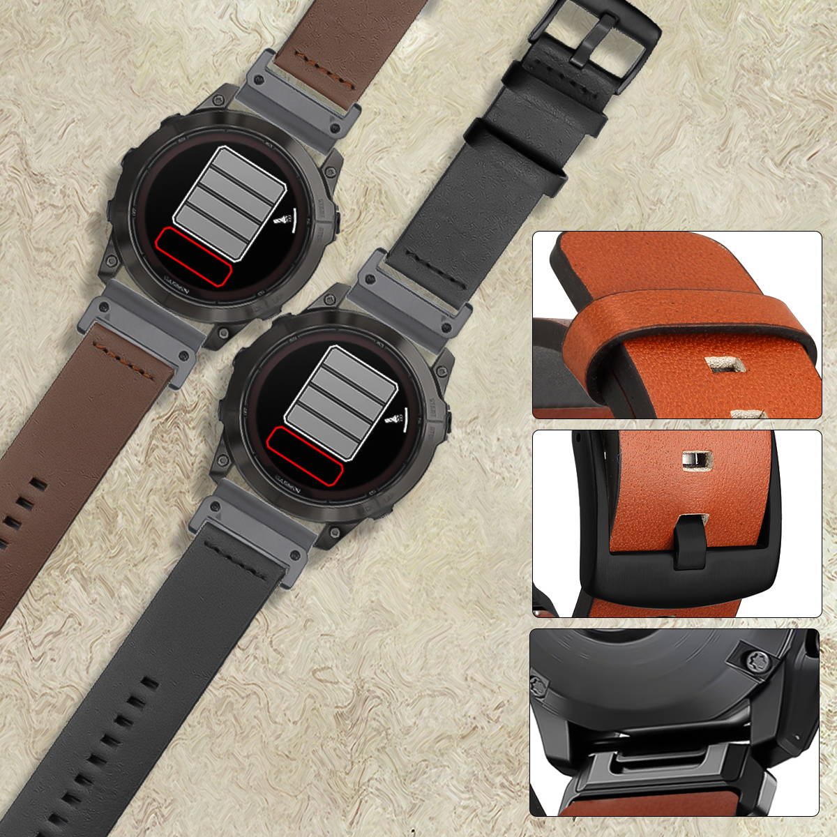 26mm 22mm Quick Fit Strap For  - Leather Strap Quick Release reseña y precio