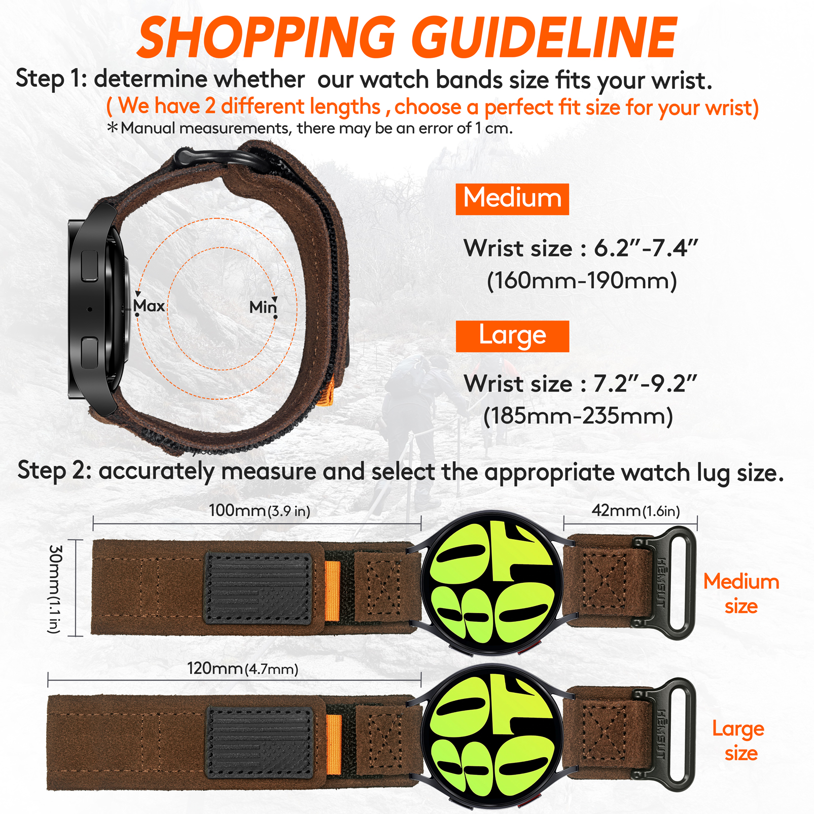 Hemsut Suede Leather Watch Str - Suede Strap Watch reseña y precio